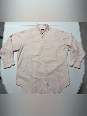 Polo Ralph Lauren Pale Pink Striped Button-Down Oxford Shirt